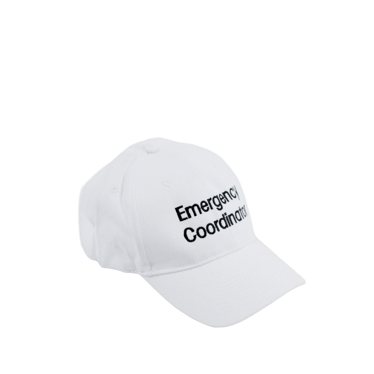 White Emergency Coordinator Cap