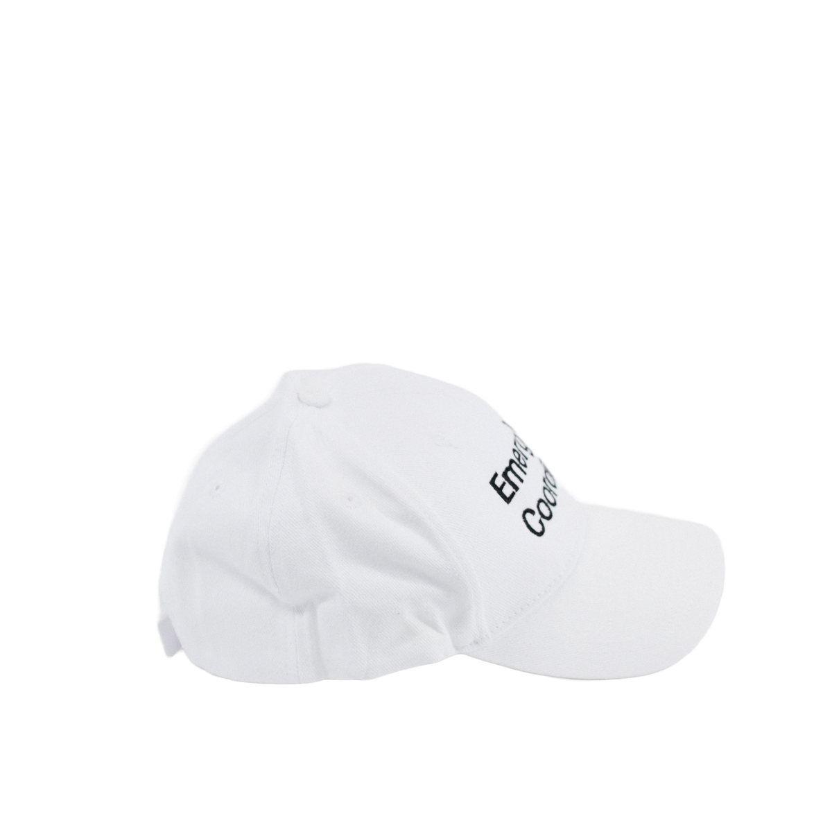 White Emergency Coordinator Cap