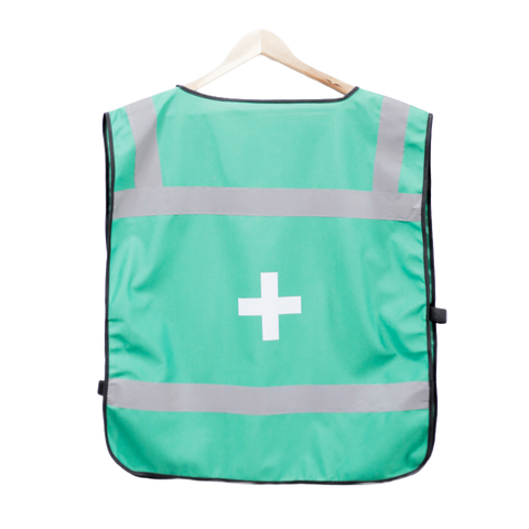 Green First Aid Emergency Vest