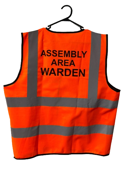 Emergency Vest | Orange Assembly Area Warden